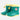 Little Surprise Box, Green & Cream Band Rubber Rain Gumboots for kids - LSB - GB - S7 - GRN - BAND - 25EU