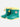 Little Surprise Box, Green & Cream Band Rubber Rain Gumboots for kids - LSB - GB - S7 - GRN - BAND - 25EU