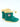 Little Surprise Box, Green & Cream Band Rubber Rain Gumboots for kids - LSB - GB - S7 - GRN - BAND - 25EU