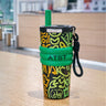 Little Surprise Box Green Doodle Fluorescent Tumbler & Water Bottle 550ml - Water Bottle