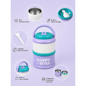 Little Surprise Box Green Double Decker Lunch Box | The Mom Store - Purple Lunch Box