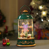 Little Surprise Box Green Lantern with Musical and Rotating Glitter Water Lights, Christmas home décor and decoration - Christmas Decor
