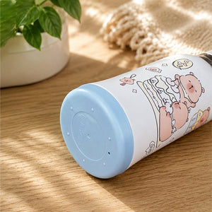 Little Surprise Box Green Lid Lucky Capybara Water Bottle - Blue Water Bottle