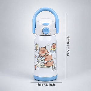 Little Surprise Box Green Lid Lucky Capybara Water Bottle - Blue Water Bottle