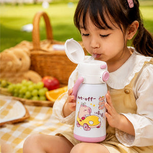 Little Surprise Box Green Lid Lucky Capybara Water Bottle | The Mom Store - Pink Water Bottle