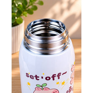 Little Surprise Box Green Lid Lucky Capybara Water Bottle | The Mom Store - Pink Water Bottle