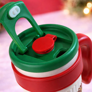 Little Surprise Box Green Lid, Party Teddy, Twilight Tumbler Series, Stainless Steel Tumbler and Water Bottle for Teens and Adults, 750 ml - Water Bottle