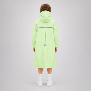 Little Surprise Box Green Pocket Patch Raincoat | The Mom Store - L Kids Raincoat