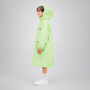 Little Surprise Box Green Pocket Patch Raincoat | The Mom Store - L Kids Raincoat