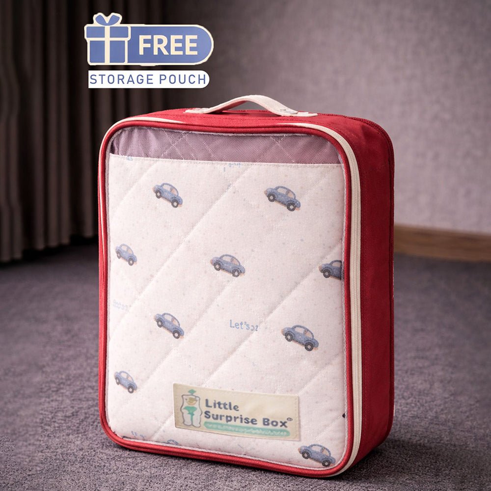 Little Surprise Box Grey Car Hooded Winter Wrapper for Newborn - Baby Blanket