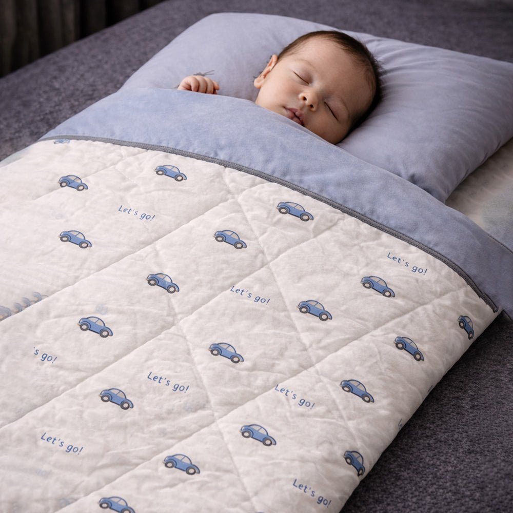 Little Surprise Box Grey Car Hooded Winter Wrapper for Newborn - Baby Blanket