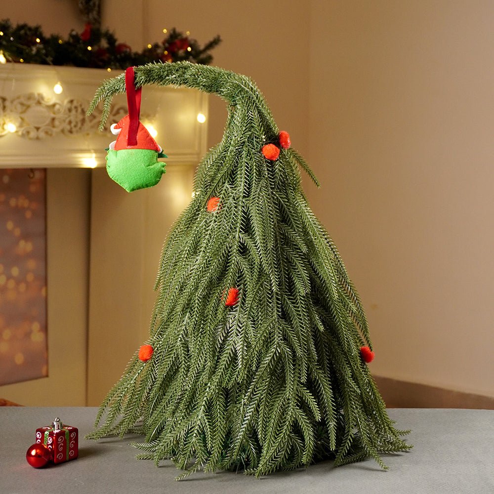 Little Surprise Box Grinch Inspired Tabletop Christmas Tree , 20.4 inches - Christmas Tree