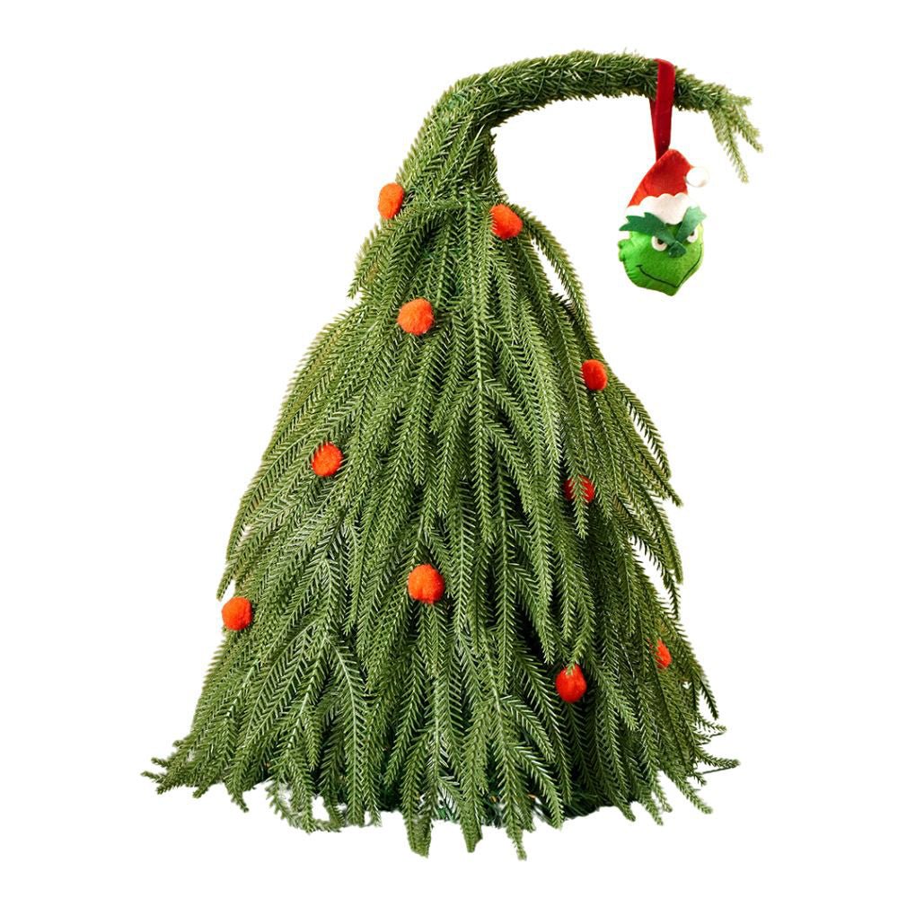 Little Surprise Box Grinch Inspired Tabletop Christmas Tree , 20.4 inches - Christmas Tree
