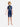 Little Surprise Box Half Sleeves Kids Swimwear Navy Blue & Orange Sunshine Printed Knee Length, with UPF 50+ - SMALL Kids Swimwear