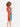 Little Surprise Box, Half Sleeves Kids Swimwear Orange Sunshine Printed Knee Length With UPF 50+ - Kids Swimwear