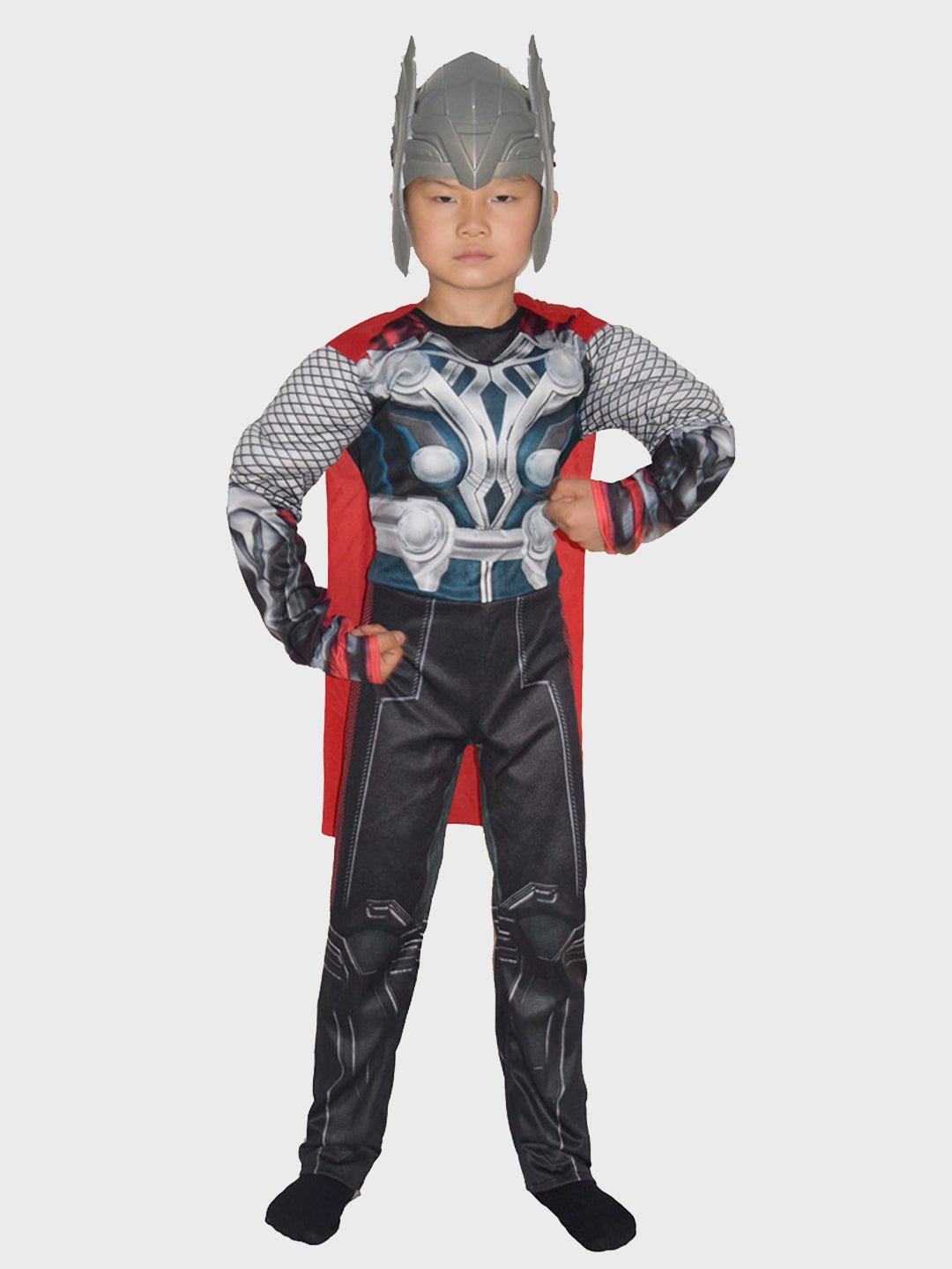 Little Surprise Box Hammer Superhero Kids Halloween Costume Fancy Dress Up - LSB - HWC - HAMMERHERO - 4 - 6Y
