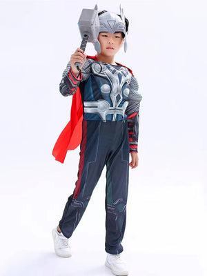 Little Surprise Box Hammer Superhero Kids Halloween Costume Fancy Dress Up - LSB - HWC - HAMMERHERO - 4 - 6Y