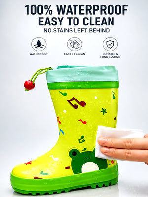 Little Surprise Box Happy Frog Rain Gumboots | The Mom Store - 27EU Kids Gumboots