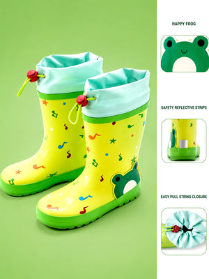 Little Surprise Box Happy Frog Rain Gumboots | The Mom Store - 27EU Kids Gumboots