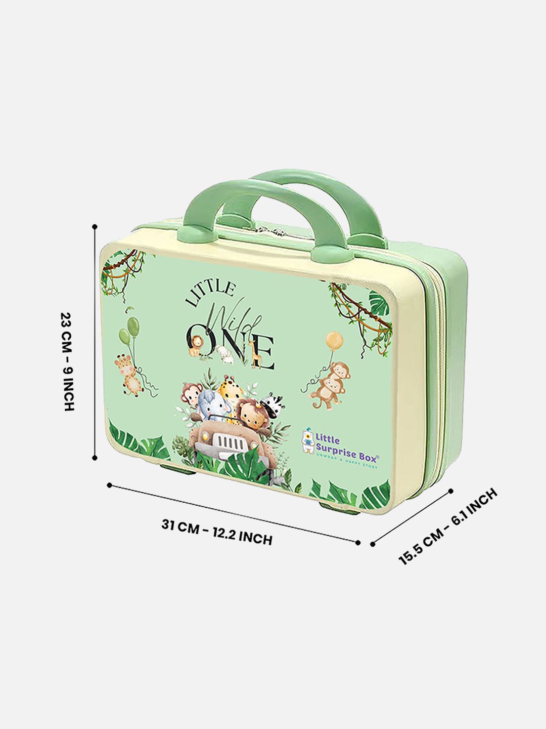 Little Surprise Box Hardcase Travel Suitcase for Kids - LSB - SC - JUNGLE