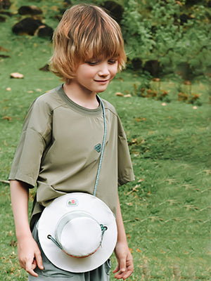 Little Surprise Box Hat Shape Casual Mini size Outdoor/Beach Sling Bag for Kids - LSB - BG - CRMHAT
