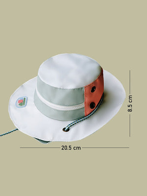 Little Surprise Box Hat Shape Casual Mini size Outdoor/Beach Sling Bag for Kids - LSB - BG - CRMHAT