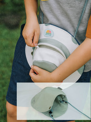 Little Surprise Box Hat Shape Casual Mini size Outdoor/Beach Sling Bag for Kids - LSB - BG - CRMHAT