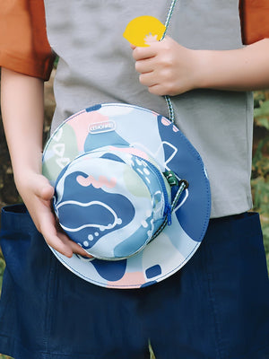 Little Surprise Box Hat Shape Casual Mini size Outdoor/Beach Sling Bag for Kids - LSB - BG - BLUHAT