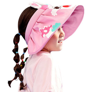 Little Surprise Box Headband styled Pink Rabbit themed Visor Hat for Kids. - Kids Accessories