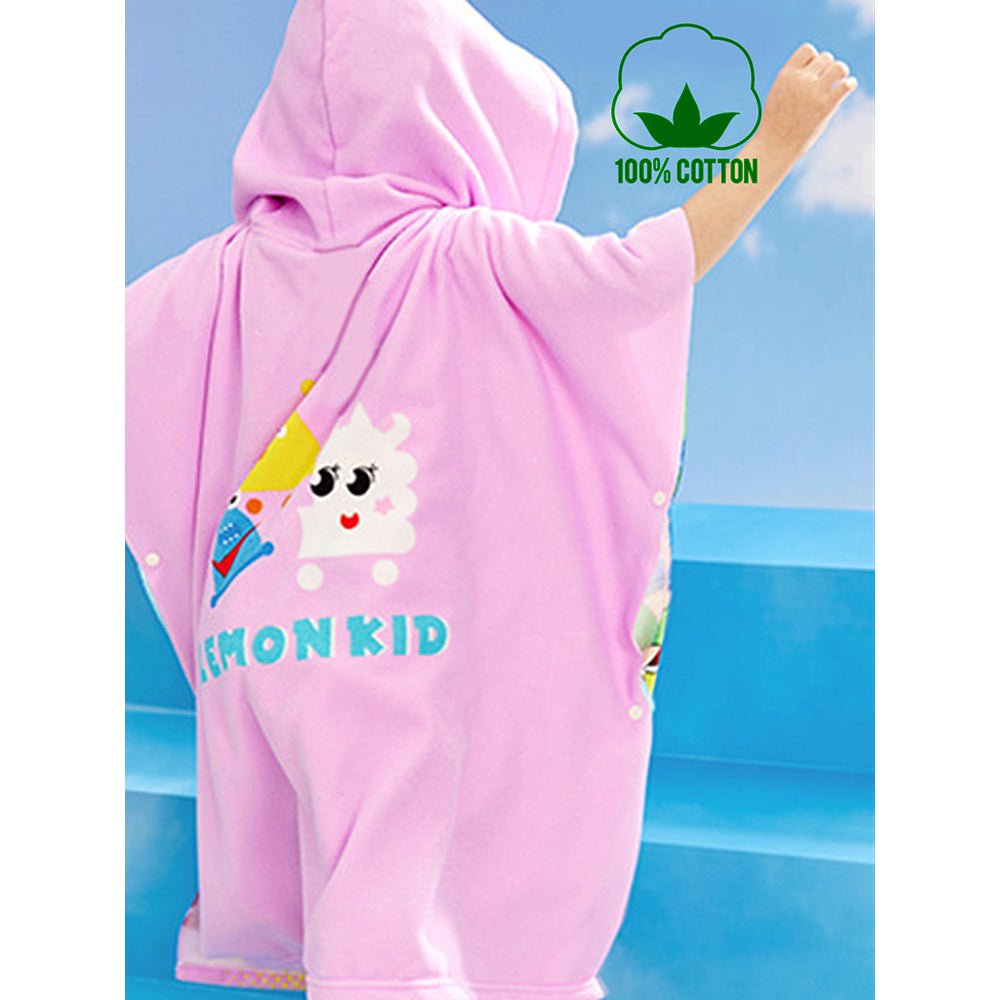 Little Surprise Box Hooded Swim Poncho/ Bath Towel/ swim coverup for Kids - LSB-SW-BLUTOWEL