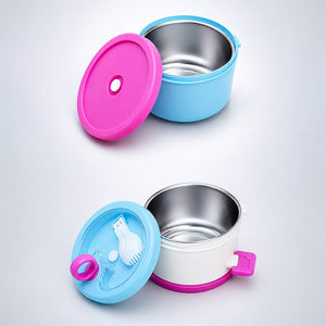 Little Surprise Box Hot Summer Double Decker Stainless Steel Lunch Box - Blue Baby Food & Storage