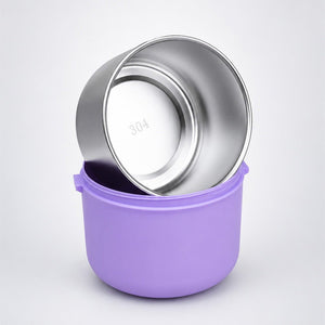 Little Surprise Box Hot Summer Double Decker Stainless Steel Lunch Box - Purple Baby Food & Storage