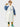 Little Surprise Box, Ivory White Cap Style knee length Raincoat for Kids & Teens - LSB - RC - WHTE - CAP - XL