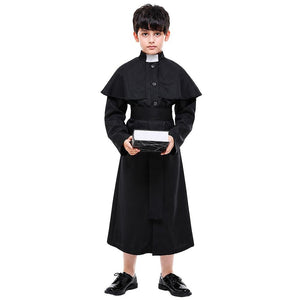 Little Surprise Box Junior Priest Halloween Costume for Kids - 7-9 Years Halloween