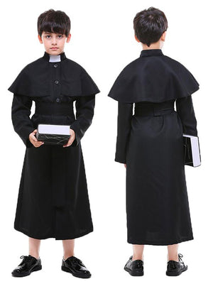 Little Surprise Box, Junior Priest , Kids Halloween Costume Fancy Dress Up - LSB - HWC - JUNRPRIEST - 7 - 9Y