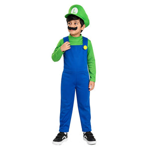 Little Surprise Box, Junior Super Brother Green Plumber, Kids Halloween Costume Fancy Dress Up - S Halloween Costumes