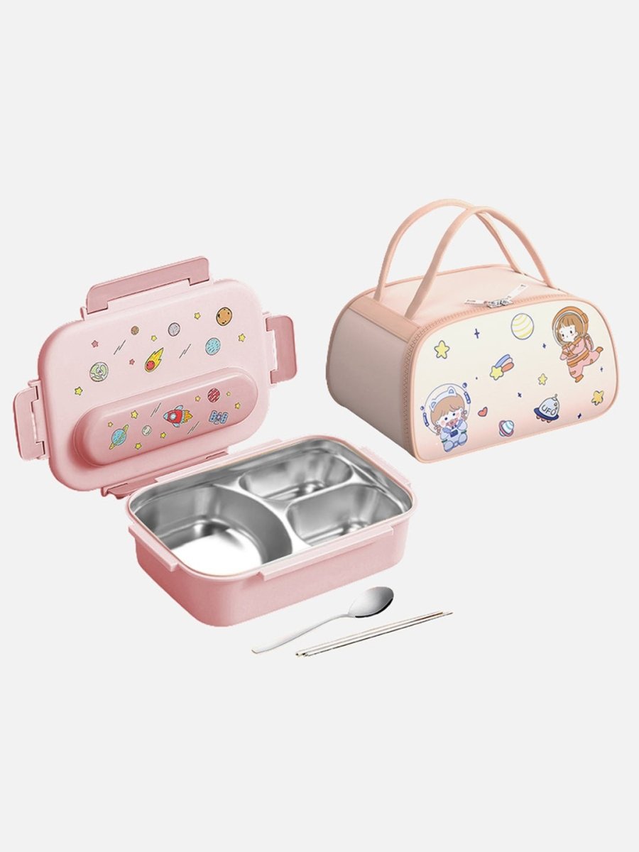 Little Surprise Box Kids DIY Tiffin Lunch Box with Insulated Lunch Box Cover