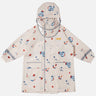 Little Surprise Box Kids Raincoat Jacket Style Rocket Galaxy Theme, Cream - LSB-S5-RC-SPACECREAM-M