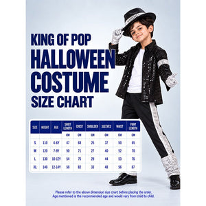Little Surprise Box, King of Pop, Kids Halloween Costume Fancy Dress Up - 110 Halloween Costumes