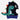 Little Surprise Box Knitted Blue Border Dino theme Winter Cap covering Neck , Ears &Head for Minus degree Temperature. - LSB - WCAP - LK - KNITBLUBORDRDINO