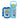Little Surprise Box Labubu Blue Checks Kids Water Bottle 500ml - Water Bottle