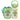 Little Surprise Box Labubu Green Checks Kids Water Bottle, 500ml - Water Bottle