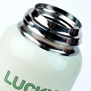 Little Surprise Box Labubu Green Checks Kids Water Bottle, 500ml - Water Bottle