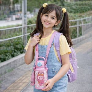 Little Surprise Box Labubu Pink Kids Stainless Steel Water Bottle, 500ml - Water Bottle