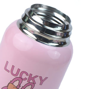 Little Surprise Box Labubu Pink Kids Stainless Steel Water Bottle, 500ml - Water Bottle