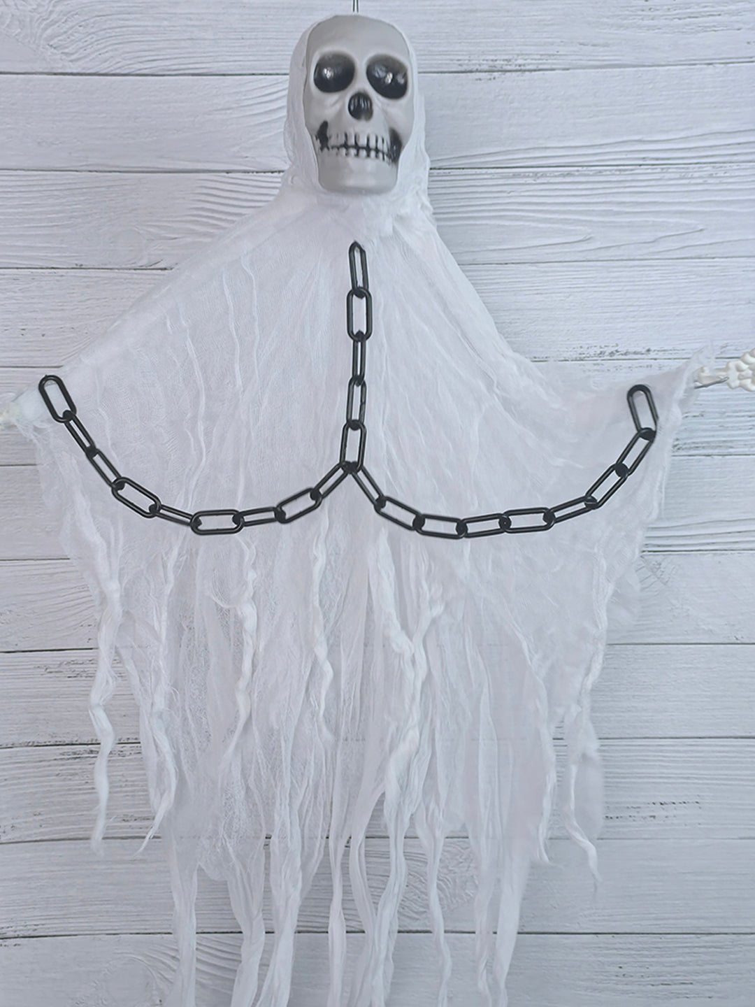 Little Surprise Box Led Light & Voice operated Flying Ghost Halloween theme party Décor - LSB - HWDR - WHTEGHOST