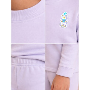 Little Surprise Box Lilac Kelly Crew Neck Upper & Lower Body Thermal Winter Warmers For Kids - Set Of 2 Pcs - 2 - 3 Years Kids Thermal Wear