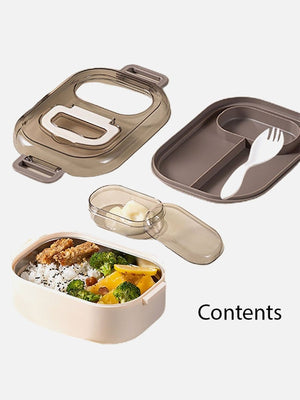 Little Surprise Box Cream DIY sticker Compact Stainless Steel Lunch /Tiffin Box for Kids. - LSB-LB-stckcrmsingle