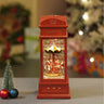 Little Surprise Box London Booth Carousel, Musical Rotating Glitter Water Light, Christmas Lantern - Christmas Decor