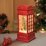 Little Surprise Box London Booth Flying Deer, Musical Rotating Glitter Water Light, Christmas Lantern - Christmas Decor